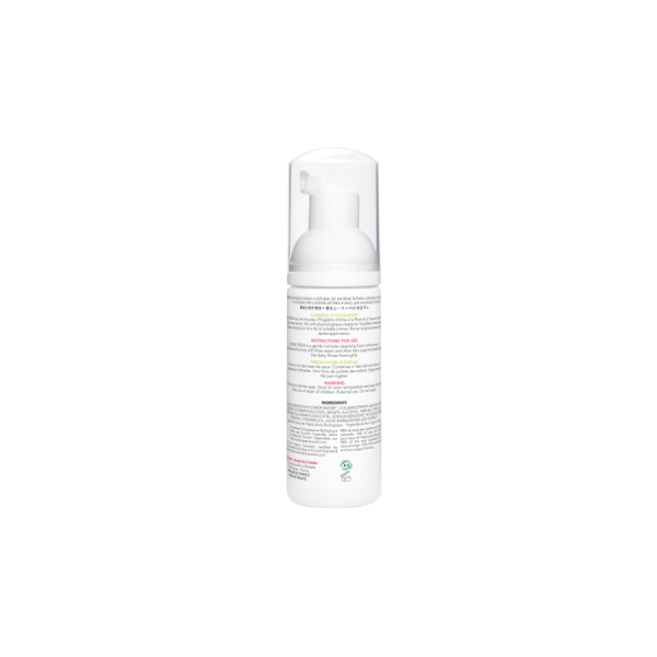 Mousse nettoyante intime à la rose de Damas et à l'extrait d'Aloe Vera 150ml 